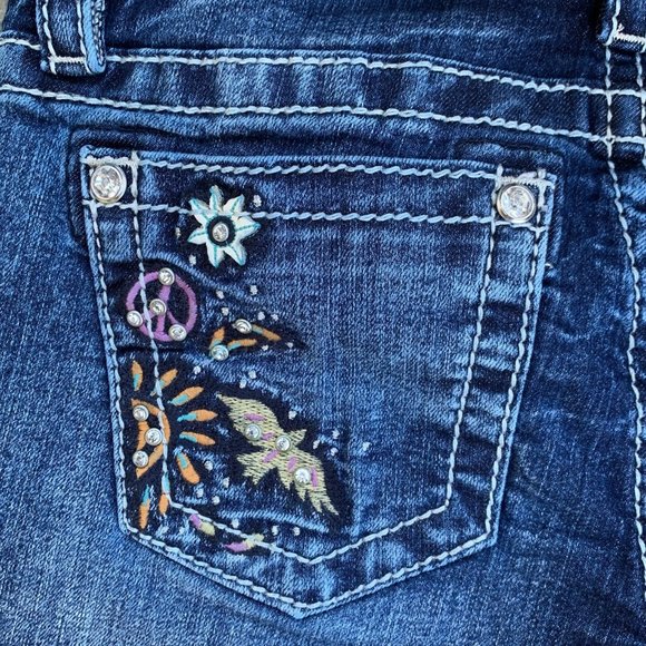 Miss Me Girls Shorts - Love Peace Doves - RARE HTF - Picture 5 of 12